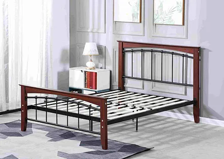 steel double bed